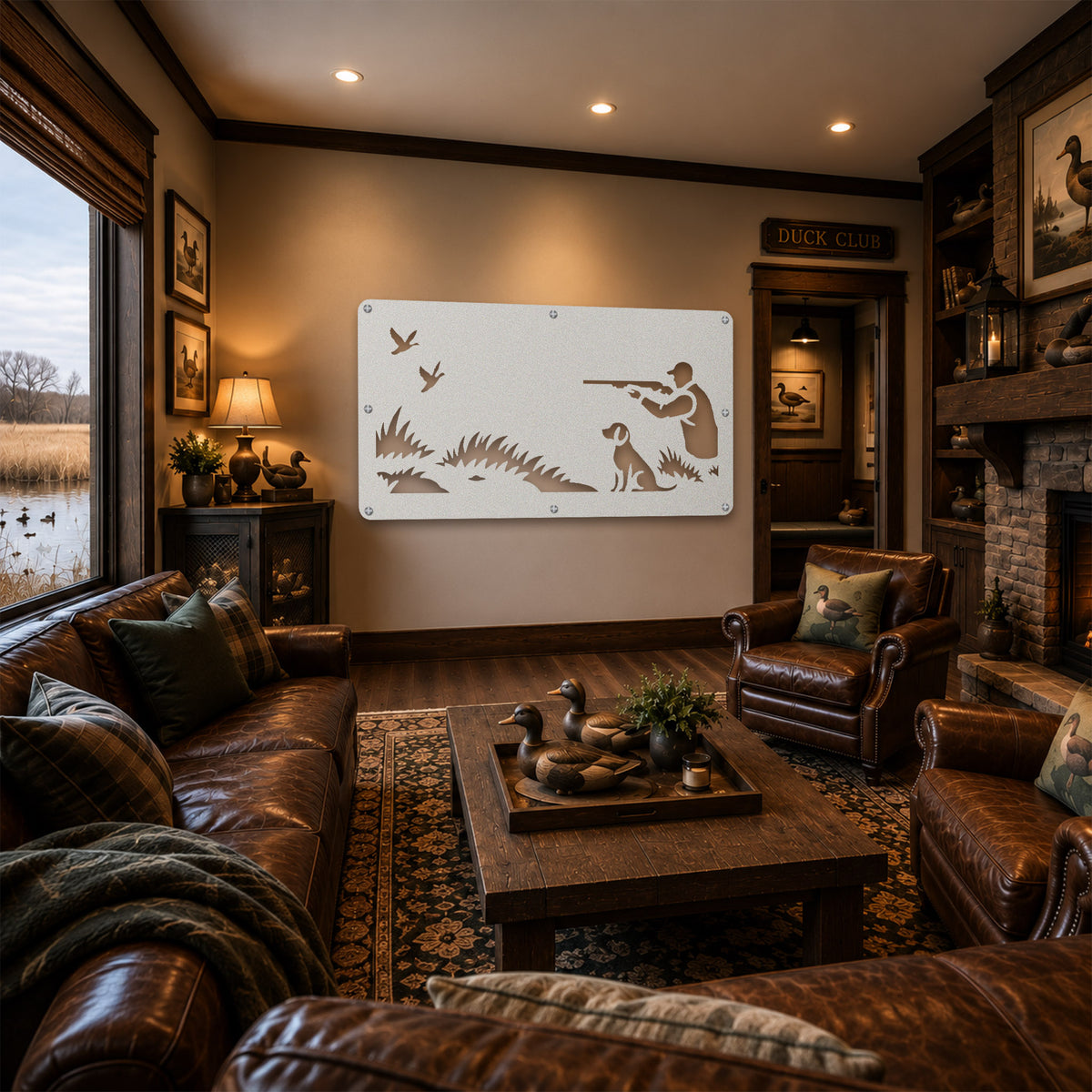 Duck Hunt Metal Wall Art