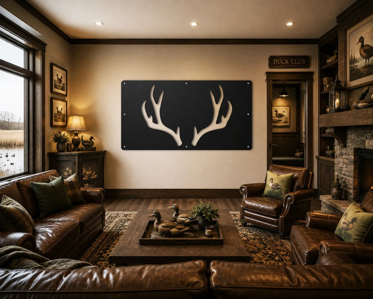 Antlers Metal Wall Art