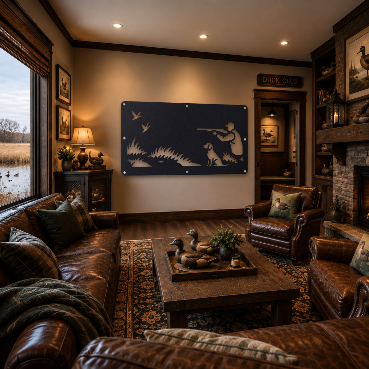 Duck Hunt Metal Wall Art