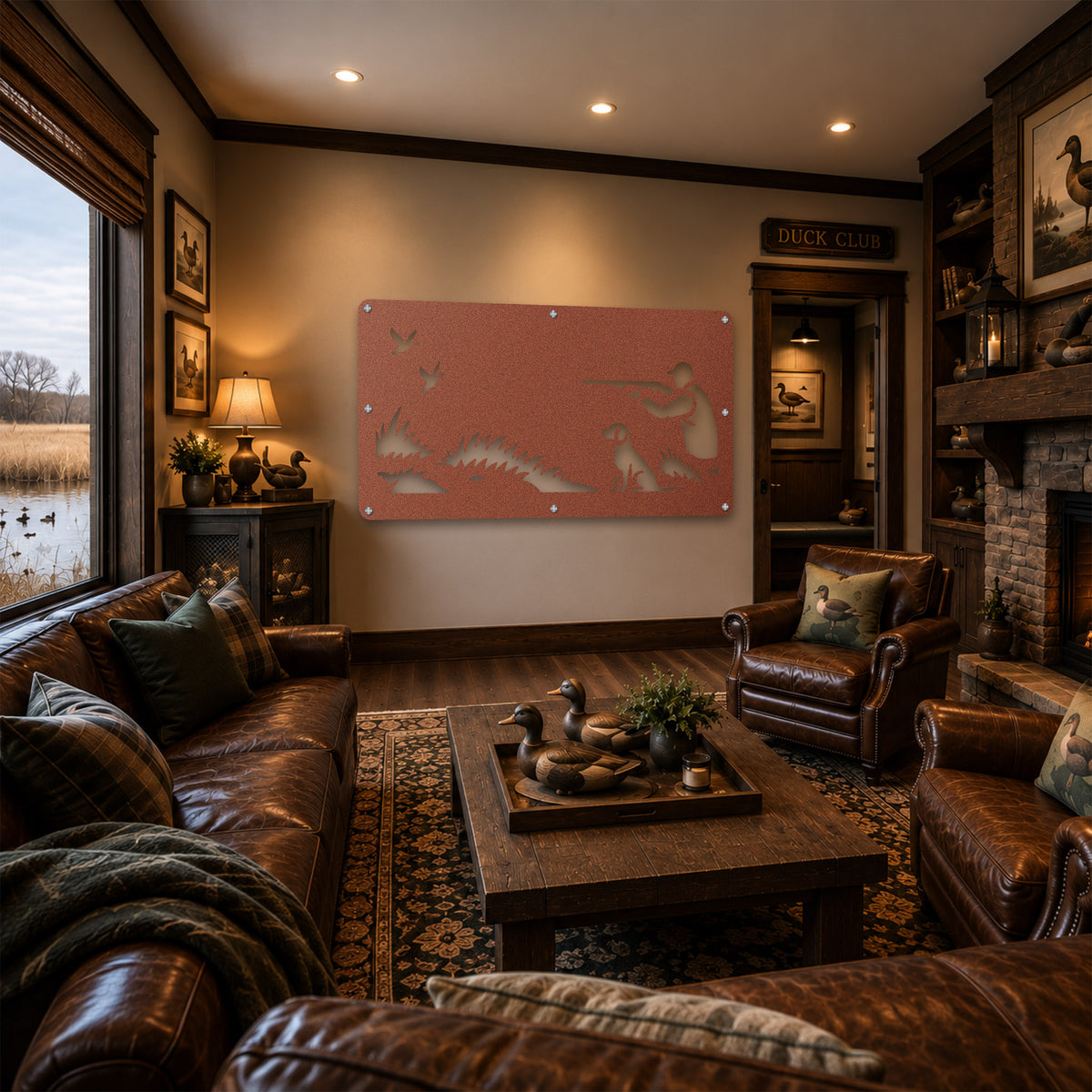 Duck Hunt Metal Wall Art