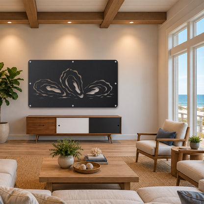 Oyster Reef Metal Wall Art