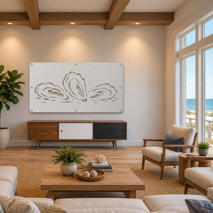 Oyster Reef Metal Wall Art