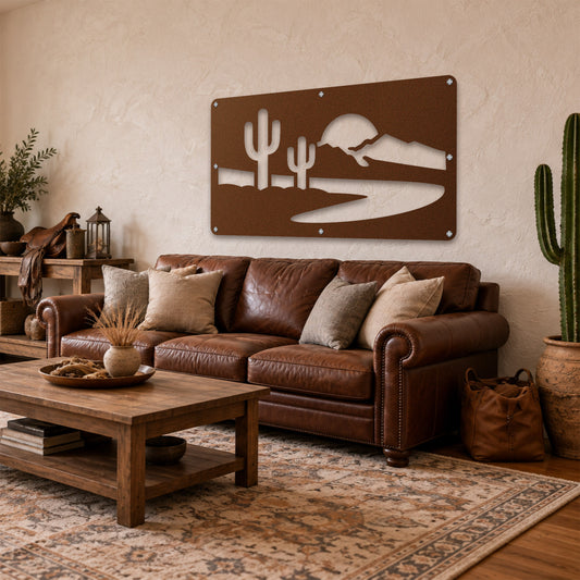 Western Horizon Metal Wall Art
